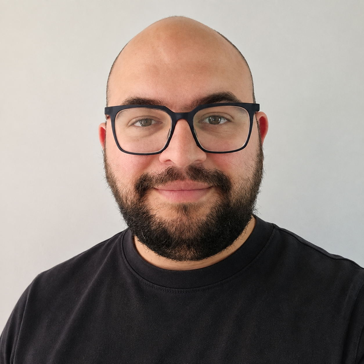 Portrait of Emerson Pedroso, a prop maker based in Wexford, Ireland.