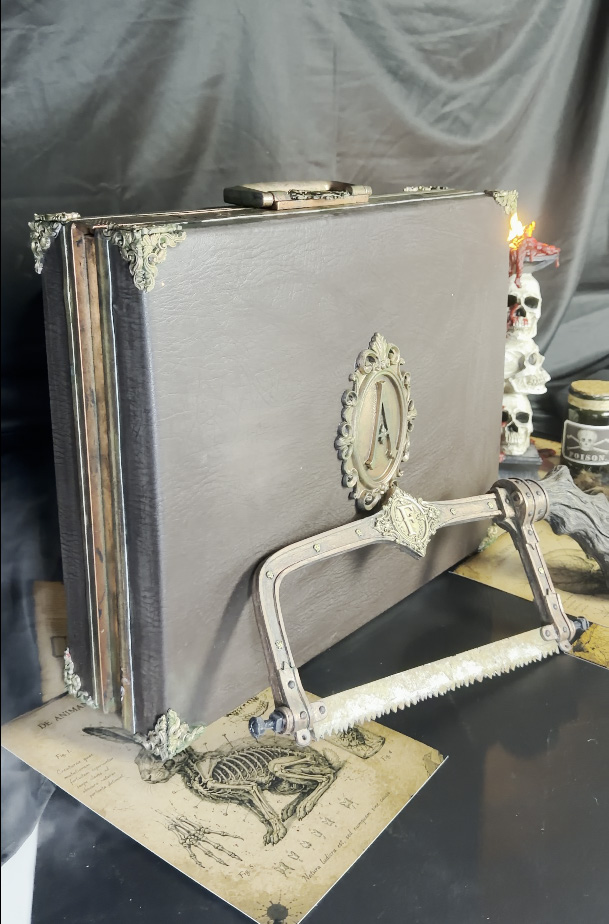 The case under modification in the workshop, with new internal partitions being fitted.
